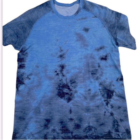 Lululemon Metal Vent Tech Short Sleeve 2.0 Disconnect Marble Dye Blue M - Picture 4 of 10